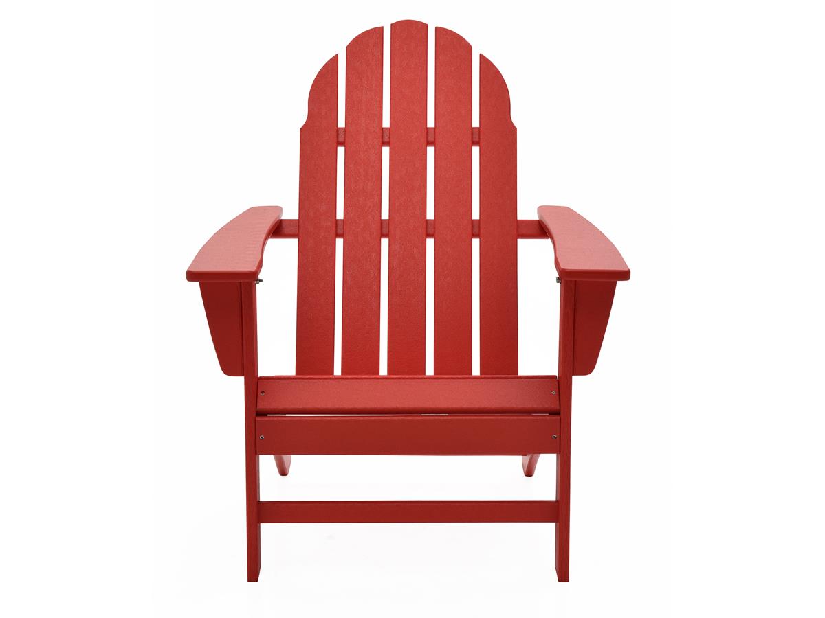 Polywood Vineyard Adirondack Chair, Sunset Red